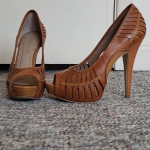 BCBG platform heels, like new